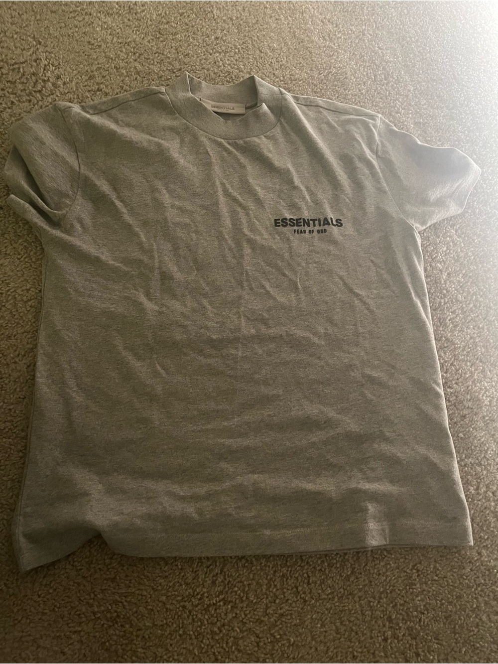 Fear of God ESSENTIALS Short Sleeve Tee in Heather Gray